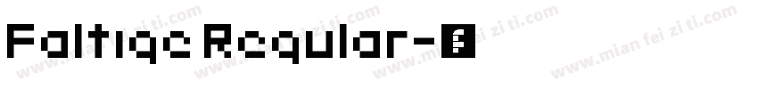 Faltige Regular字体转换
